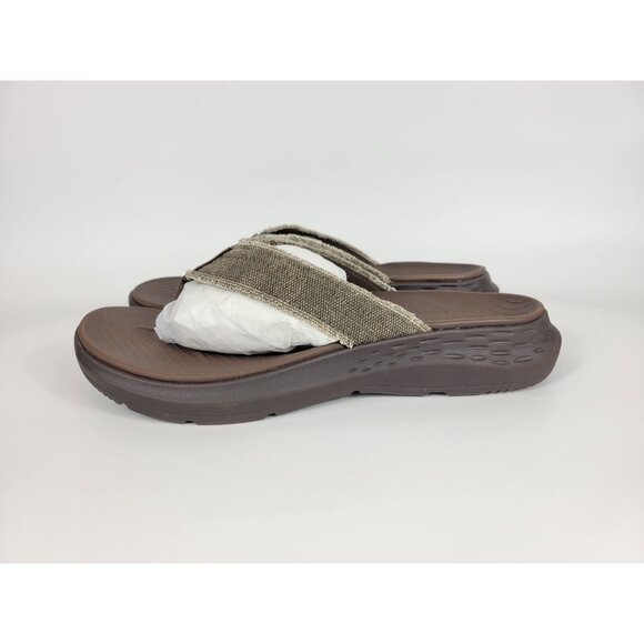 Skechers Parson SD Gino Relaxed Fit Flip Flop Sandals Mens Size 12 Brown 205225 - Picture 7 of 9